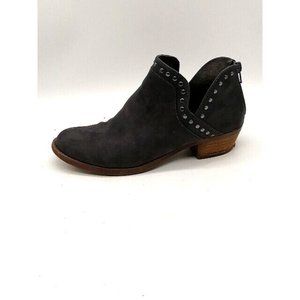 Carlos by Carlos Santana Womens‎ Ankle Boot Bailey Gray Back Zip Studded 7